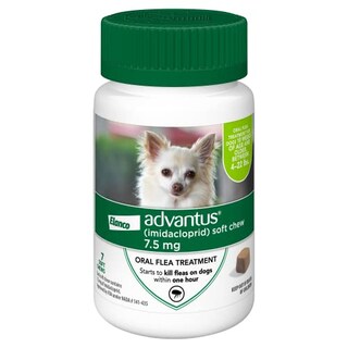 Foto 1 | Tratamiento Antipulgas Masticable Para Perros Pequeños Advantus, De 2 A 10 Kg, 7 Perros - Venta Internacional.