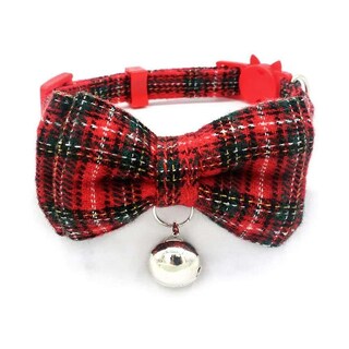 Foto 5 | Pajarita A Cuadros Huoguo Con Cuello De Gato Con Forma De Campana Breakaway Roja M - Venta Internacional.
