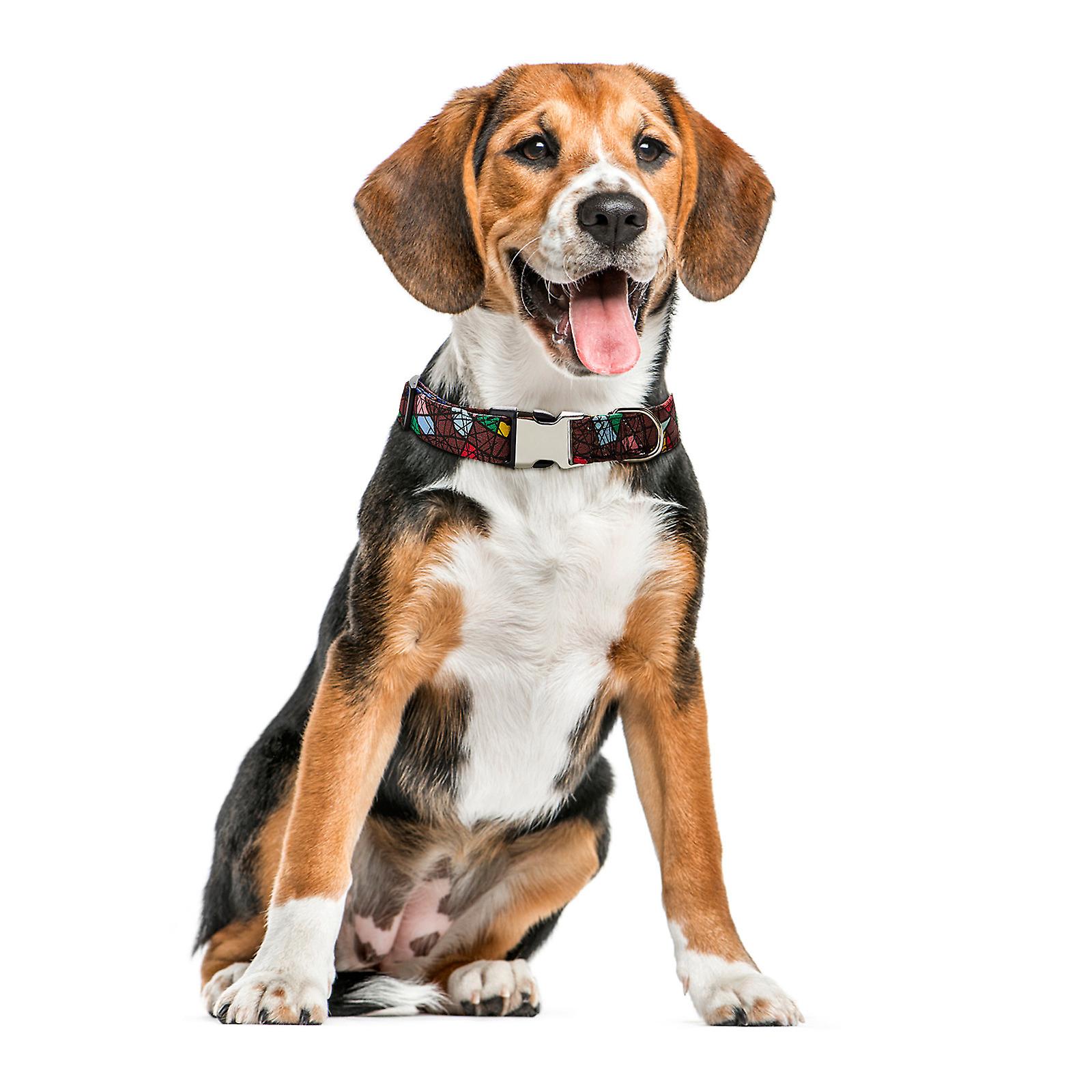Collar Para Mascotas Huoguo, Estampado Étnico, Algodón Semimetálico - Venta Internacional.