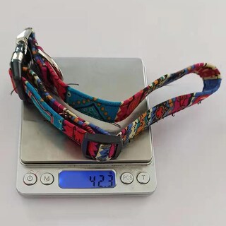 Foto 3 | Collar Para Mascotas Huoguo, Estampado Étnico, Algodón Semimetálico - Venta Internacional.