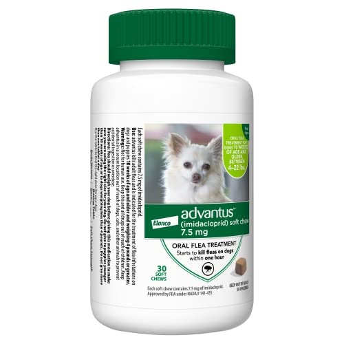 Foto 8 pulgar | Tratamiento Antipulgas Masticable Advantus Para Perros Pequeños De 2 A 10 Kg, 30 Unidades - Venta Internacional.