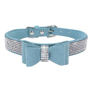 Foto 5 | Collar Para Mascotas Y Perros Con Forma De Lazo Ajustable Con Cristales Brillantes - Venta Internacional.