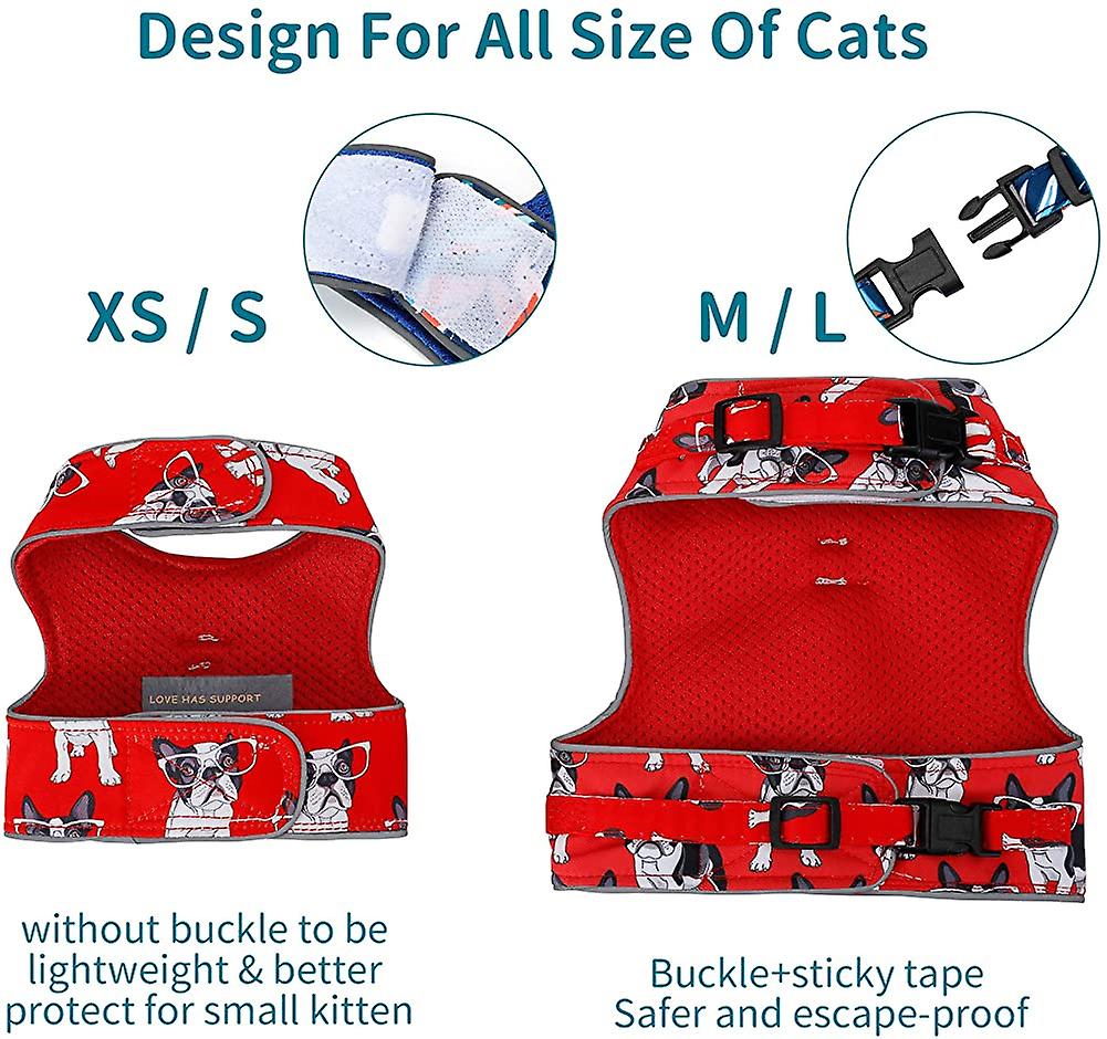 Foto 5 pulgar | Arnés Para Gatos Huoguo Ajustable Con Correa Reflectante Xs-l - Venta Internacional.
