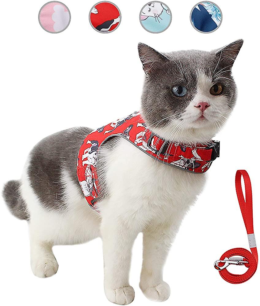 Foto 5 | Arnés Para Gatos Huoguo Ajustable Con Correa Reflectante Xs-l - Venta Internacional.
