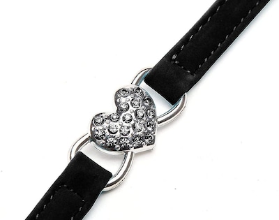Foto 3 | Collar Huoguo, De Terciopelo Suave, Rosa, Seguro Para Gatos Con Corazón De Cristal - Venta Internacional.