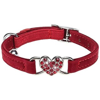 Foto 5 | Collar Para Gatos En Forma De Corazón Con Cinturón De Seguridad Y Campana, Ajustable De 20 A 25 Cm - Venta Internacio