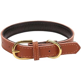 Foto 4 | Collar Para Mascotas, Piel Sintética Suave, Color Liso, Para Perros Y Gatos - Venta Internacional.