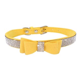 Foto 5 | Collar De Strass Bowknot Para Mascotas, Ajustable, Con Cristales Brillantes - Venta Internacional.