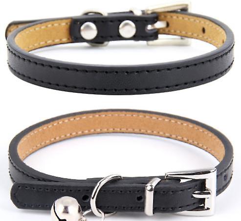 Foto 4 pulgar | Collar De Piel Huoguo Para Gatos, 2 Unidades, Suave Y Ajustable, Para Mascotas - Venta Internacional.