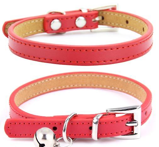 Foto 5 pulgar | Collar De Piel Huoguo Para Gatos, 2 Unidades, Suave Y Ajustable, Para Mascotas - Venta Internacional.