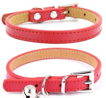 Foto 4 | Collar De Piel Huoguo Para Gatos, 2 Unidades, Suave Y Ajustable, Para Mascotas - Venta Internacional.