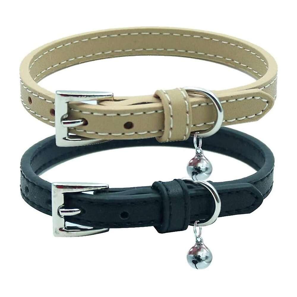 Foto 6 pulgar | Collar De Piel Huoguo Para Gatos, 2 Unidades, Suave Y Ajustable, Para Mascotas - Venta Internacional.