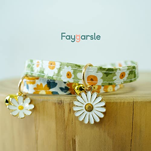 Foto 5 pulgar | Collares Para Gatos Faygarsle Cotton Breakaway Con Campana, Paquete De 2, Color Verde  - Venta Internacional.