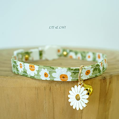 Foto 8 pulgar | Collares Para Gatos Faygarsle Cotton Breakaway Con Campana, Paquete De 2, Color Verde  - Venta Internacional.