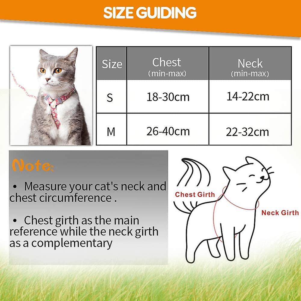 Foto 4 | Arnés Para Gatos Huoguo, 140 Cm, Estampado De Flores Con Correa - Venta Internacional.