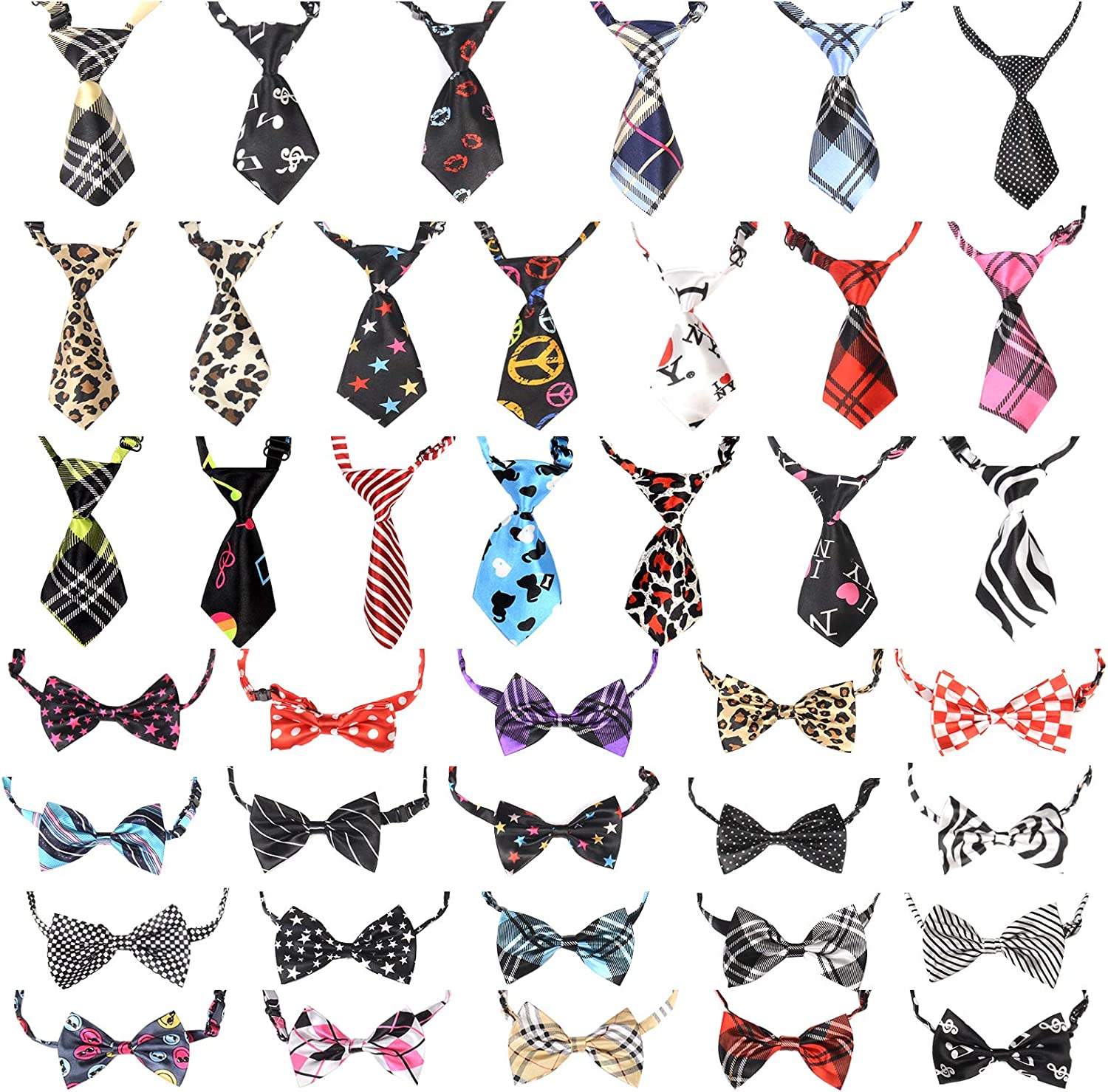 Foto 2 pulgar | Juego De Corbatas Para Mascotas, 40 Unidades, Corbatas Ajustables Para El Cuello Y Pajaritas Para Pe - Venta Internac