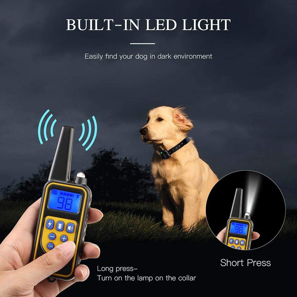 Foto 4 pulgar | Collar Eléctrico De Adiestramiento Para Perros Sanlin Beans 880 A Prueba De Agua - Venta Internacional.