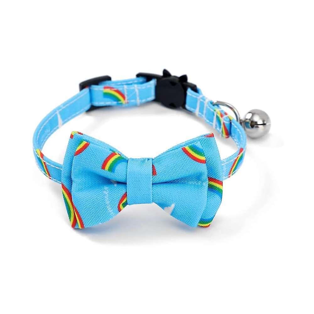 Foto 6 pulgar | Collar Para Gatos Breakaway Con Pajarita En Forma De Campana, Bonito Collar Para Mascotas Y Gatitos - Venta Internacio