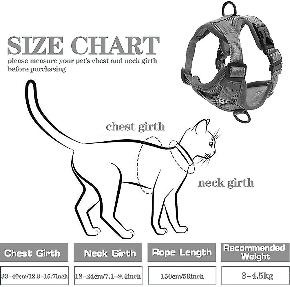 Foto 3 pulgar | Juego De Arneses Para Gatos Huoguo, Transpirables, A Prueba De Fugas Para Gatos - Venta Internacional.