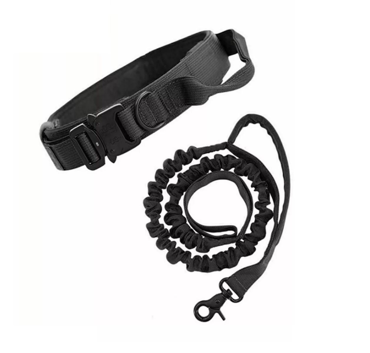 Collar Táctico De Perro Hebilla Metálica Ajustable Eo Safe Imports Esi-12850-1 Negro