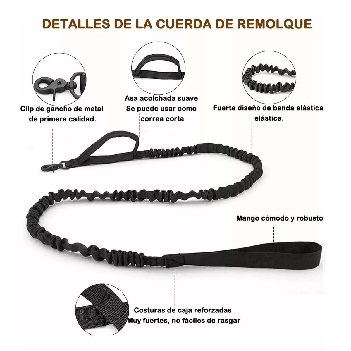Foto 3 | Collar Táctico De Perro Hebilla Metálica Ajustable Eo Safe Imports Esi-12850-1 Negro