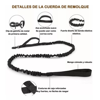 Foto 3 | Collar Táctico De Perro Hebilla Metálica Ajustable Eo Safe Imports Esi-12850-1 Negro