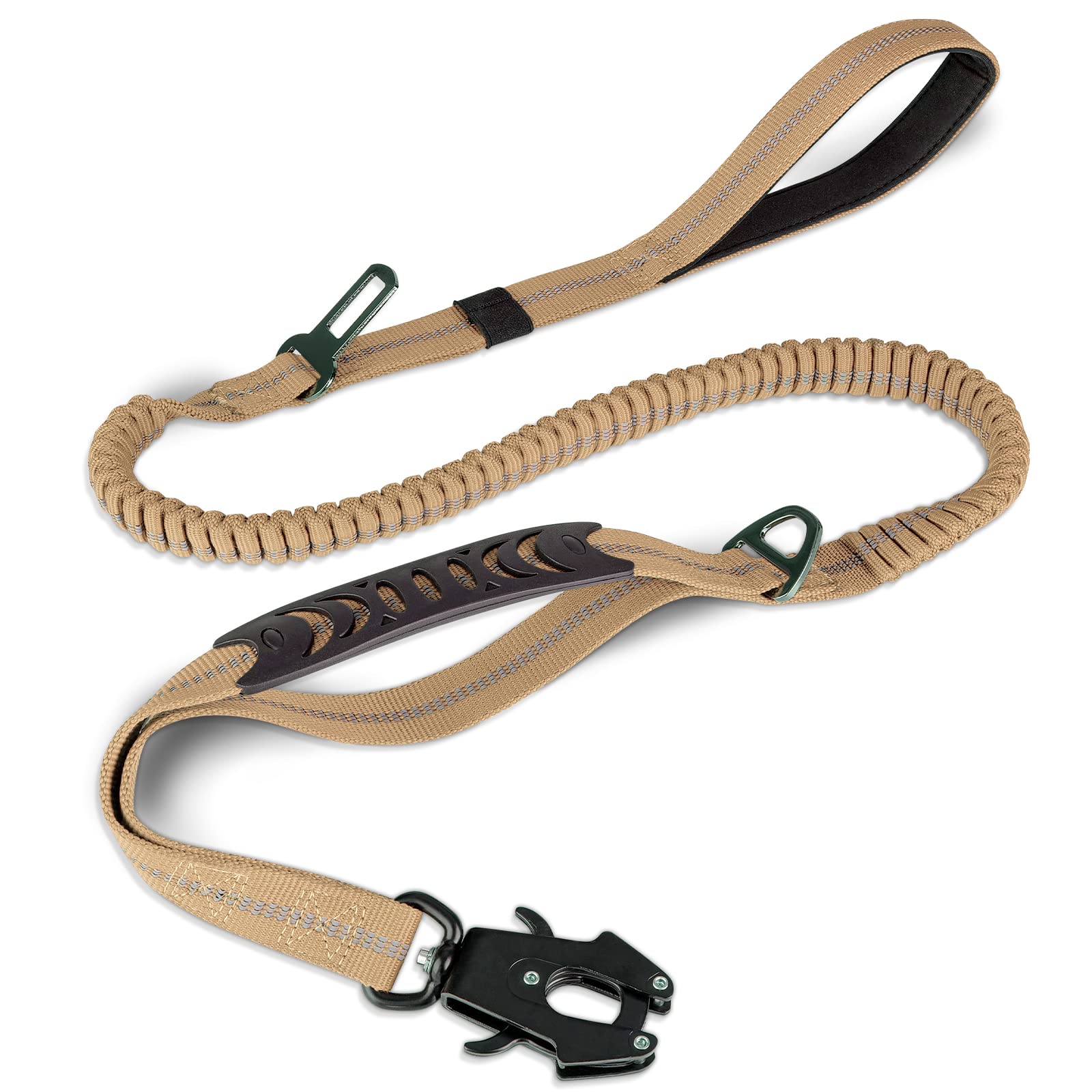 Correa Táctica Para Perros Joytale, Resistente, Absorbe Los Golpes De 4 A 6 Pies - Venta Internacional.