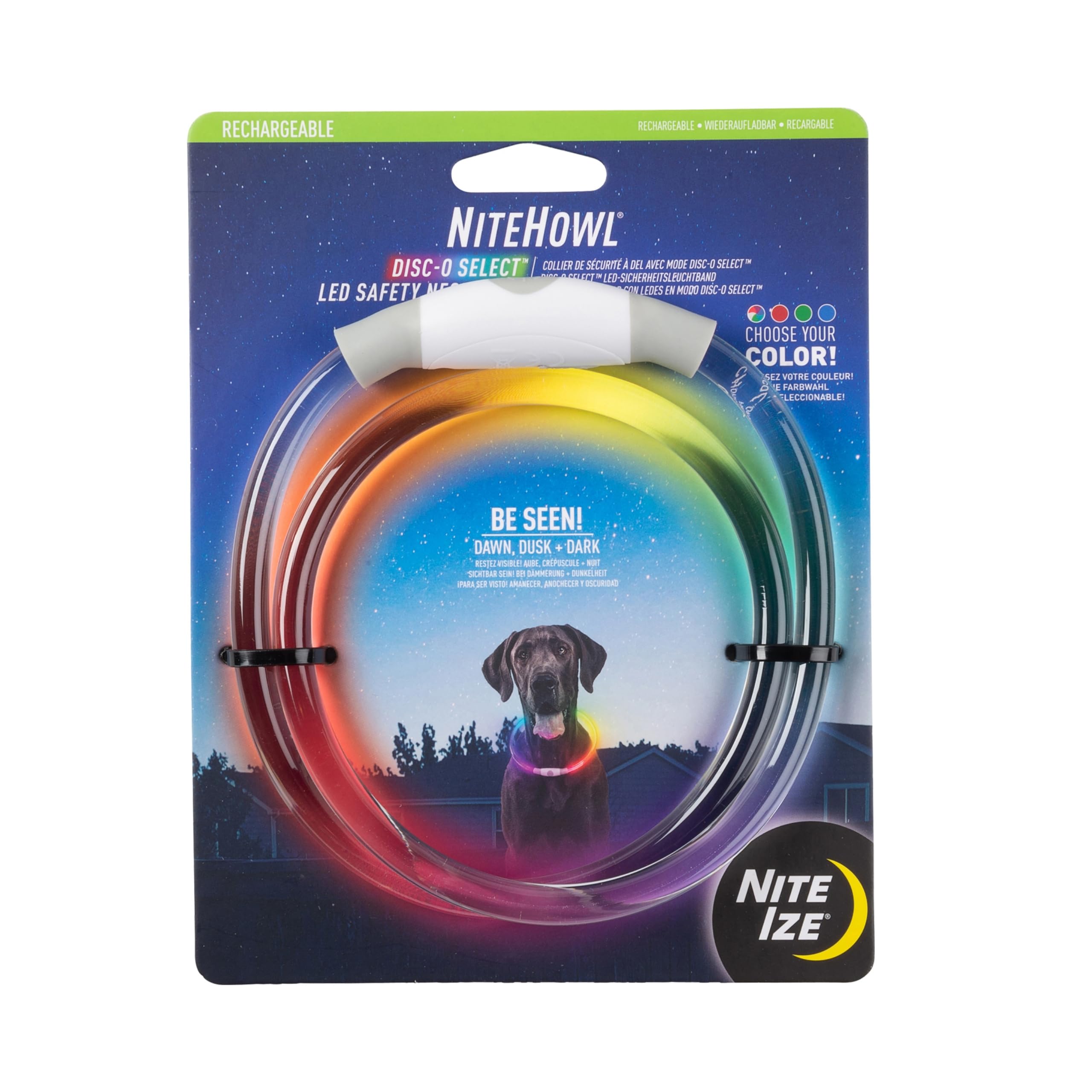 Foto 2 pulgar | Collar De Seguridad Led Nite Ize Nitehowl Para Perro, Multicolor - Venta Internacional.