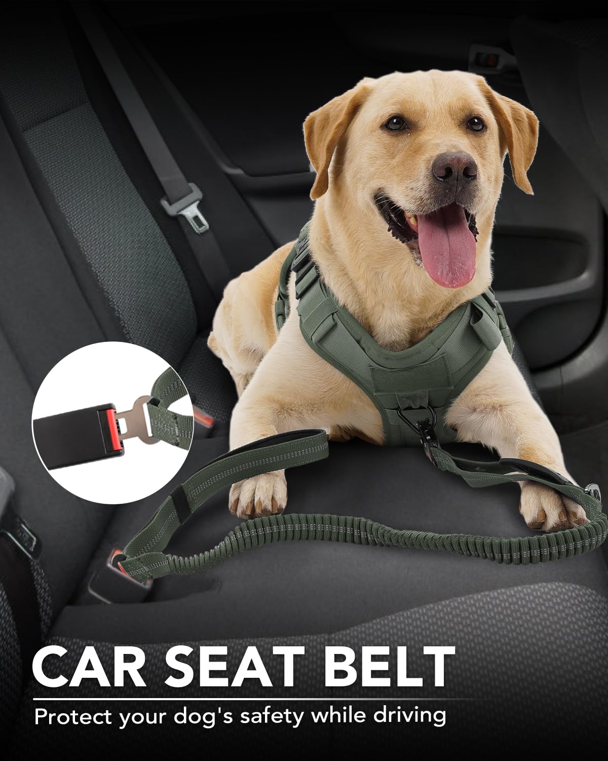 Foto 5 | Correa Táctica Para Perros Joytale, Resistente, Absorbe Los Golpes De 4 A 6 Pies - Venta Internacional.