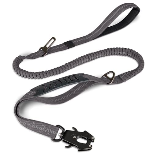 Correa Táctica Para Perros Joytale, Resistente, Absorbe Los Golpes, Gris - Venta Internacional.