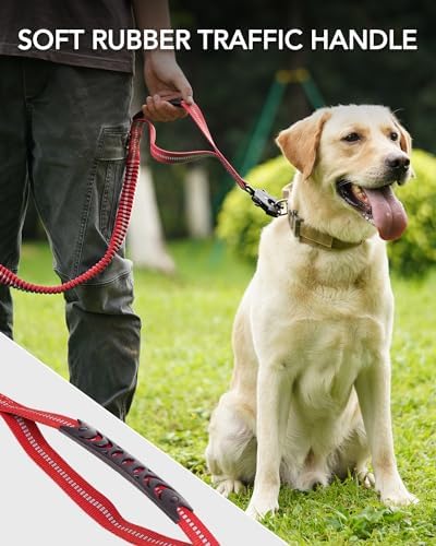 Foto 4 | Correa Táctica Para Perros Joytale, Resistente, Absorbe Los Golpes, Roja - Venta Internacional.