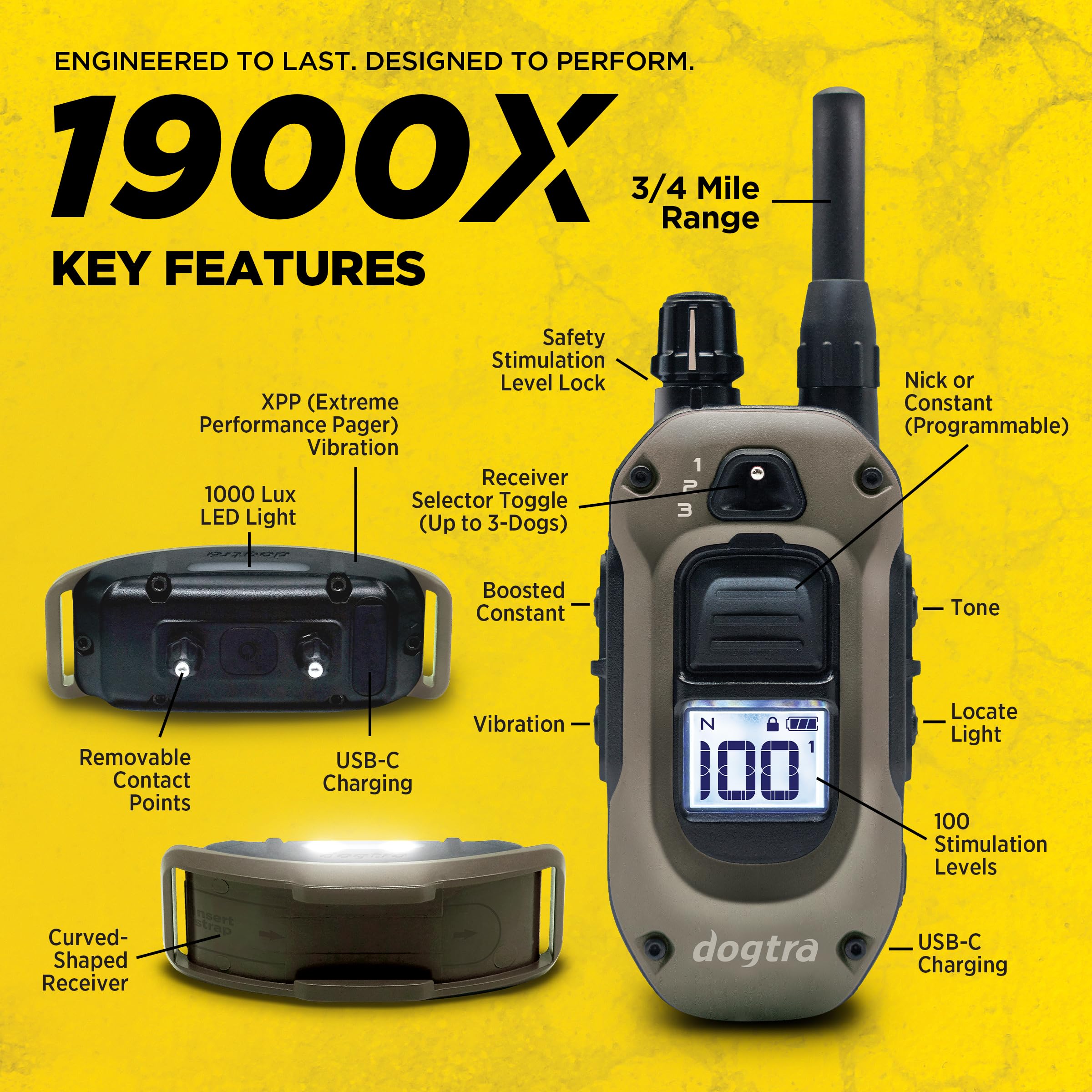 Foto 8 pulgar | Collar Electrónico Dogtra 1900x Con Mando A Distancia Para Perros De 16 Kg O Más De 1200 M De Alcance - Venta Inte