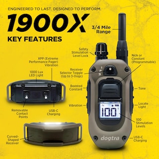 Foto 7 | Collar Electrónico Dogtra 1900x Con Mando A Distancia Para Perros De 16 Kg O Más De 1200 M De Alcance - Venta Inte