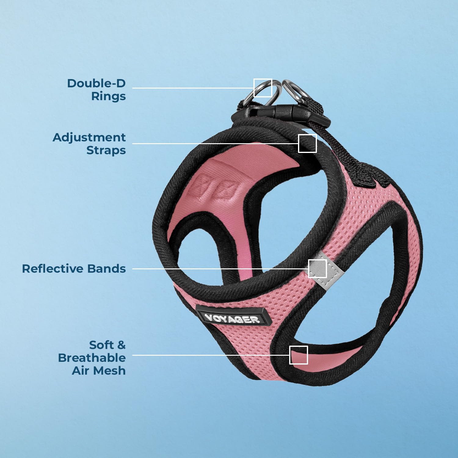 Foto 4 pulgar | Arnés Para Perros Best Pet Supplies Voyager Step-in Air Pink Xs - Venta Internacional.