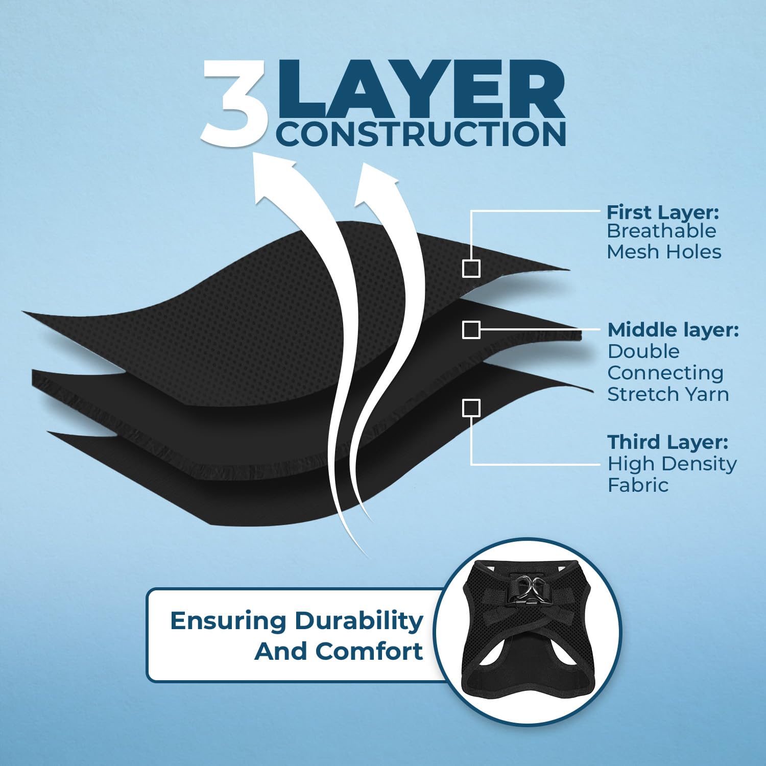 Foto 4 | Arnés Para Perros Best Pet Supplies Voyager Step-in Air Black Xxs - Venta Internacional.