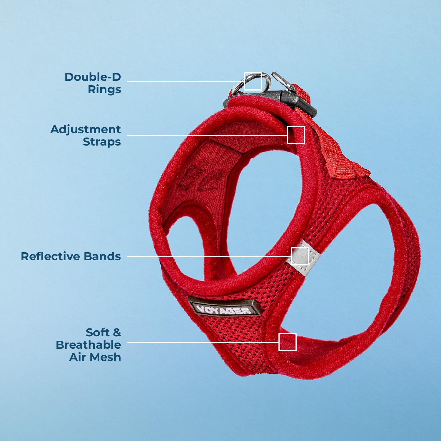 Foto 4 pulgar | Arnés Para Perros Best Pet Supplies Voyager Step-in Air Red Xxs - Venta Internacional.