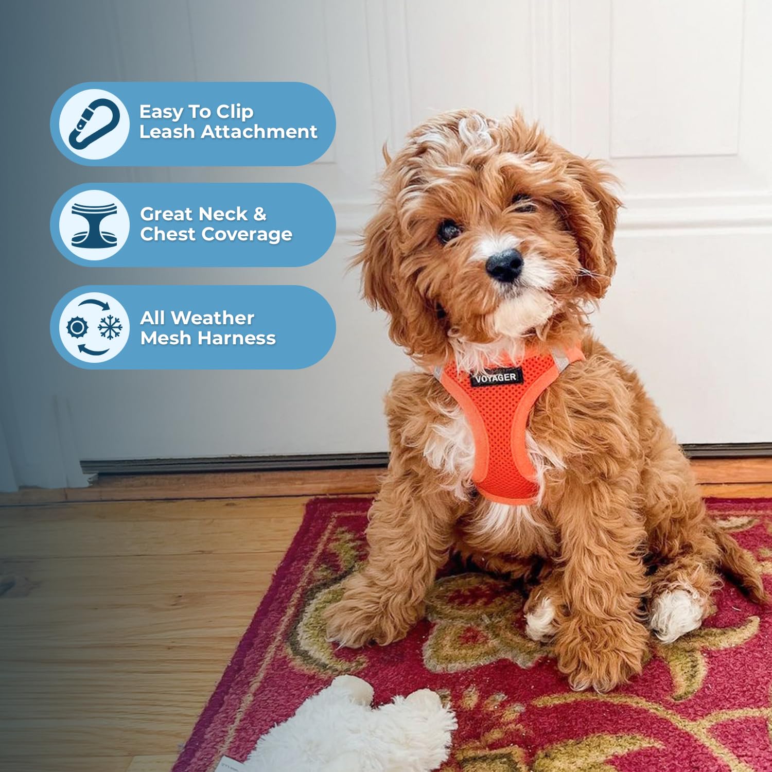Foto 3 pulgar | Arnés Para Perros Best Pet Supplies Voyager Step-in Air Orange Xs - Venta Internacional.