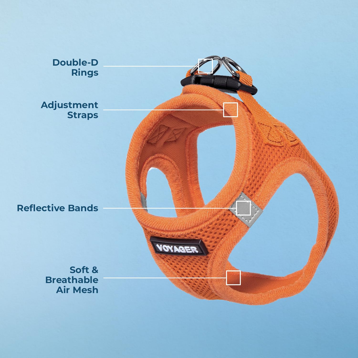 Foto 4 pulgar | Arnés Para Perros Best Pet Supplies Voyager Step-in Air Orange Xs - Venta Internacional.