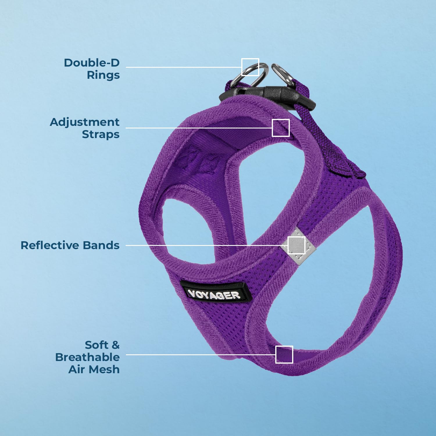 Foto 4 pulgar | Arnés Para Perros Best Pet Supplies Voyager Step-in Air Purple L - Venta Internacional.