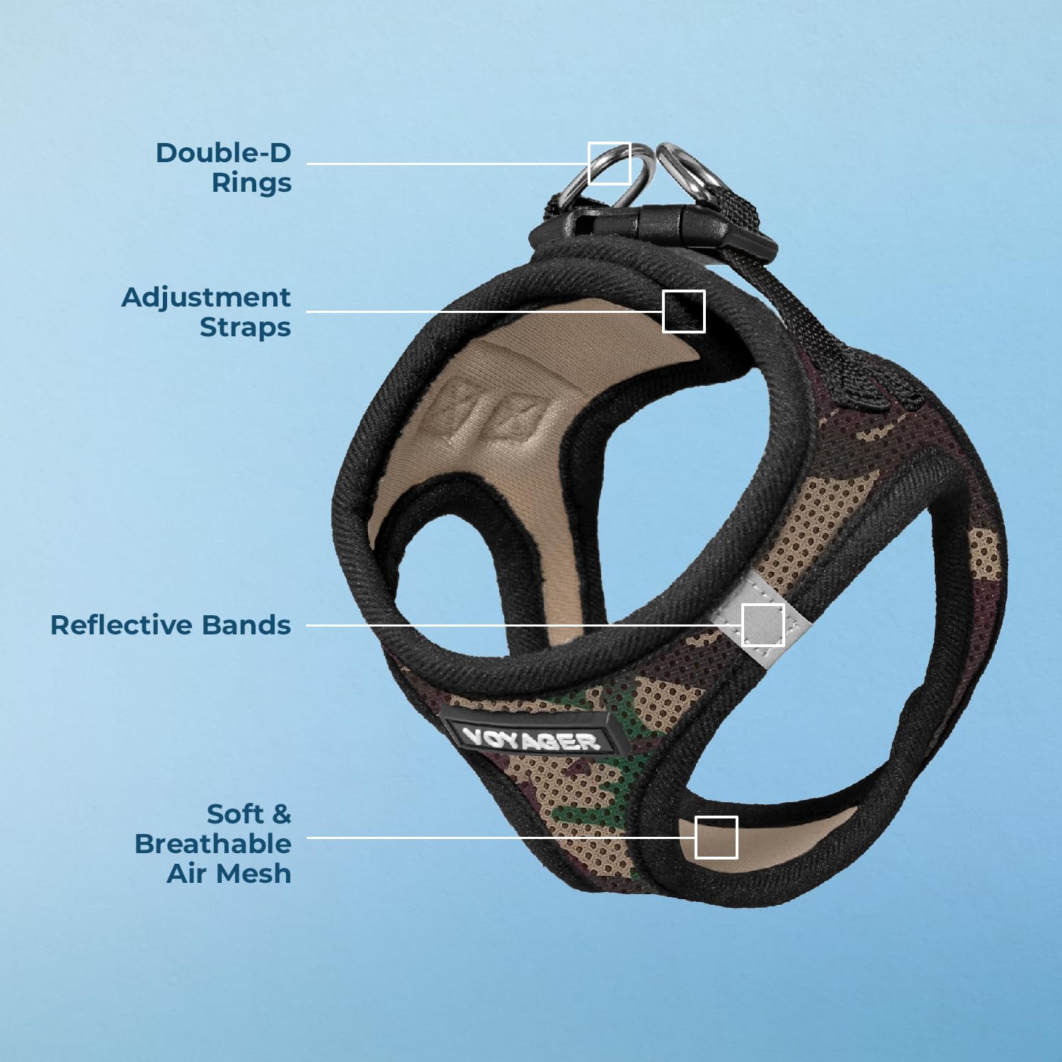 Foto 4 pulgar | Arnés Para Perros Voyager Step-in Air All Weather Mesh S Army - Venta Internacional.