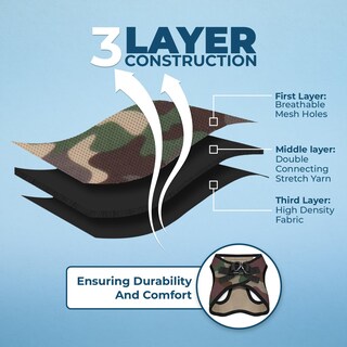 Foto 4 | Malla Harness Best Pet Supplies Para Todo Clima Para Perros Pequeños Y Medianos, Gatos, Army/black Trim - Venta I