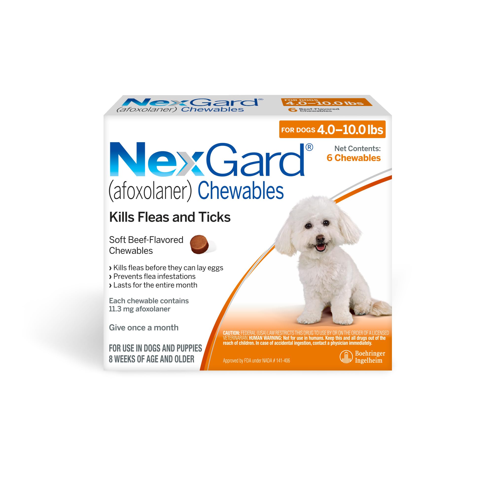 Masticables Para Protección Contra Pulgas Y Garrapatas Nexgard Para Perros - Venta Internacional.