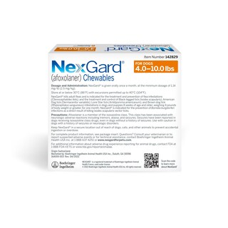 Foto 2 | Masticables Para Protección Contra Pulgas Y Garrapatas Nexgard Para Perros - Venta Internacional.