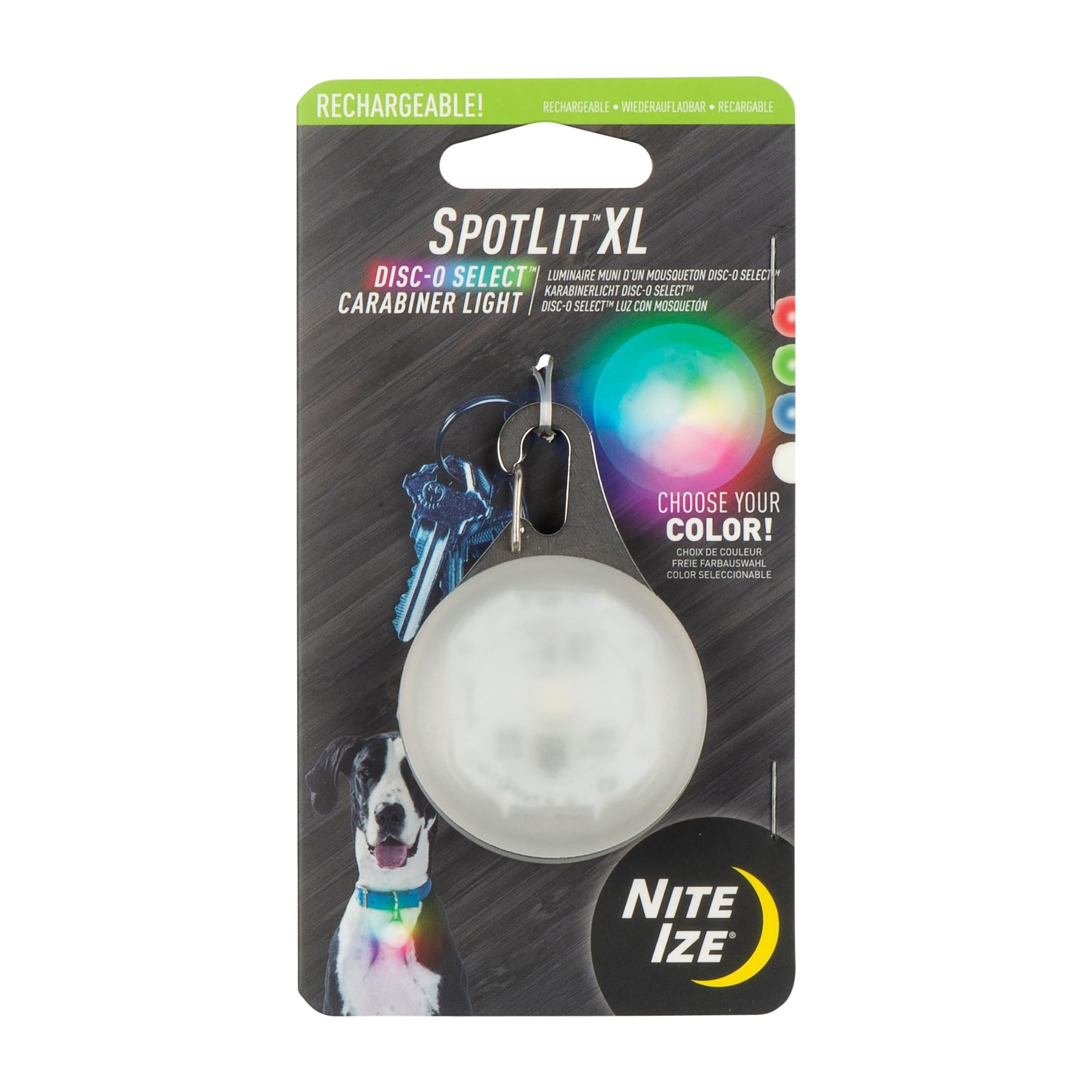 Foto 2 pulgar | Mosquetón Nite Ize Spotlit Xl Recargable Con Luz Led - Venta Internacional.