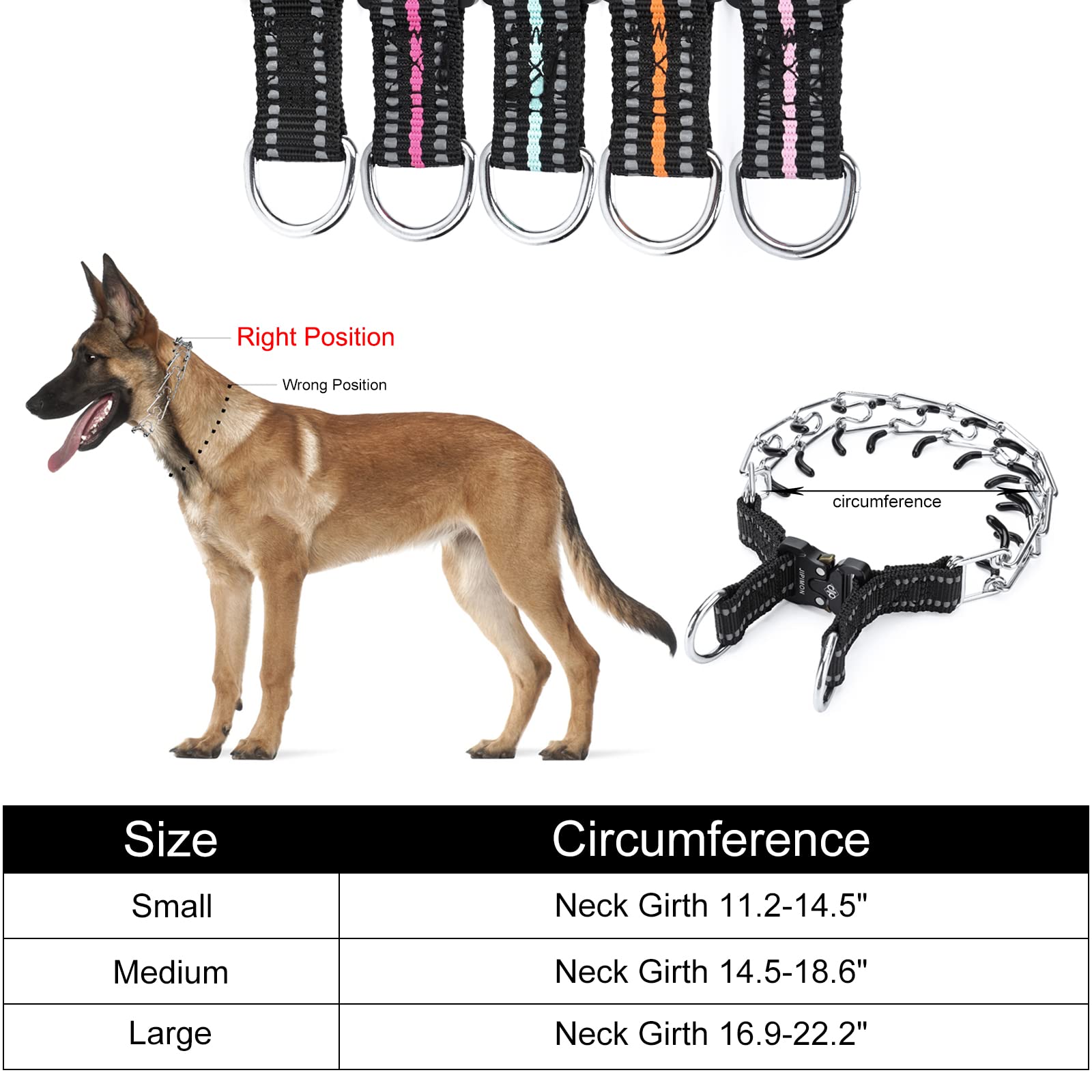 Foto 7 pulgar | Collar Jipimon Ajustable Sin Tirones Para Perros - Venta Internacional.