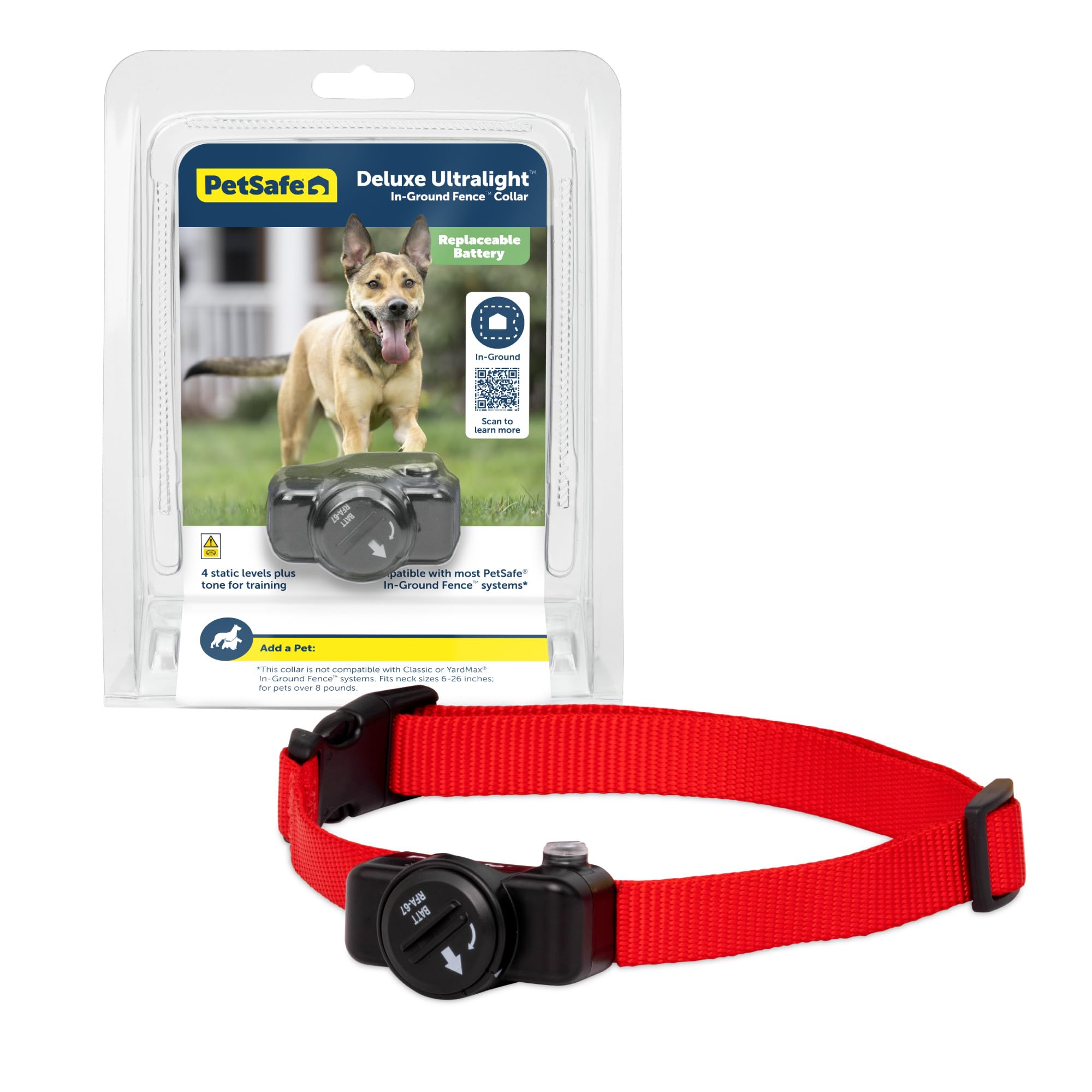 Foto 2 pulgar | Collar Receptor Para Vallas Para Mascotas Petsafe Deluxe, Ultraligero - Venta Internacional.