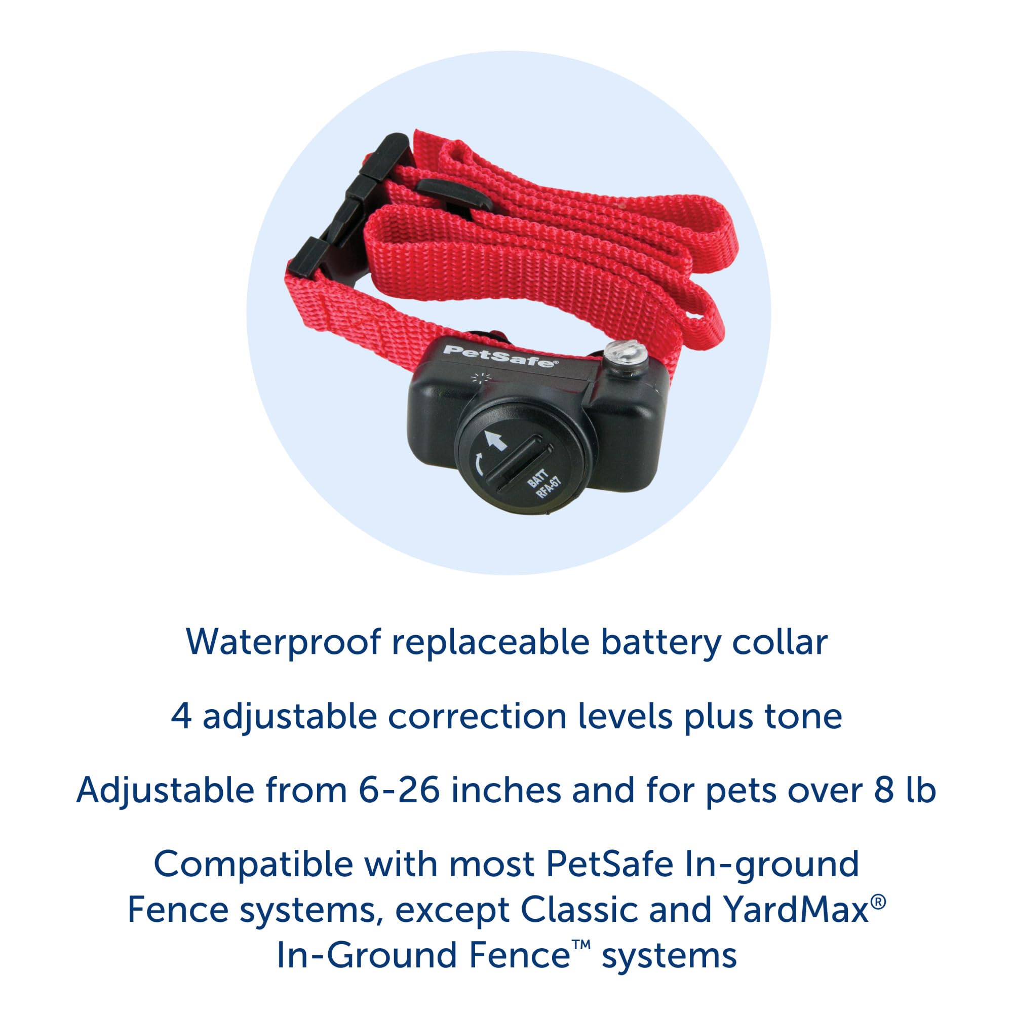 Foto 4 pulgar | Collar Receptor Para Vallas Para Mascotas Petsafe Deluxe, Ultraligero - Venta Internacional.