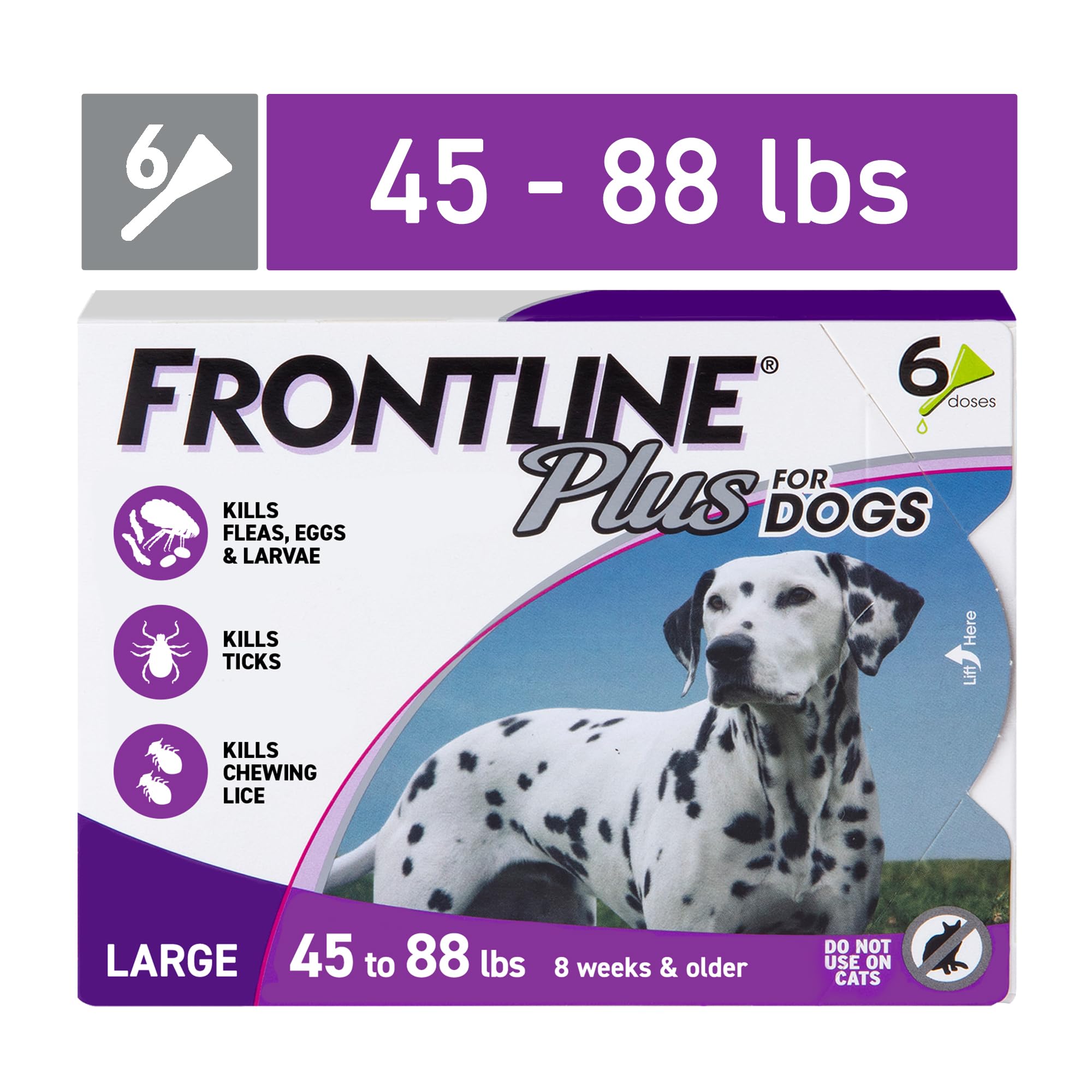 Foto 2 pulgar | Tratamiento Contra Pulgas Y Garrapatas Frontline Plus Para Perros Grandes - Venta Internacional.