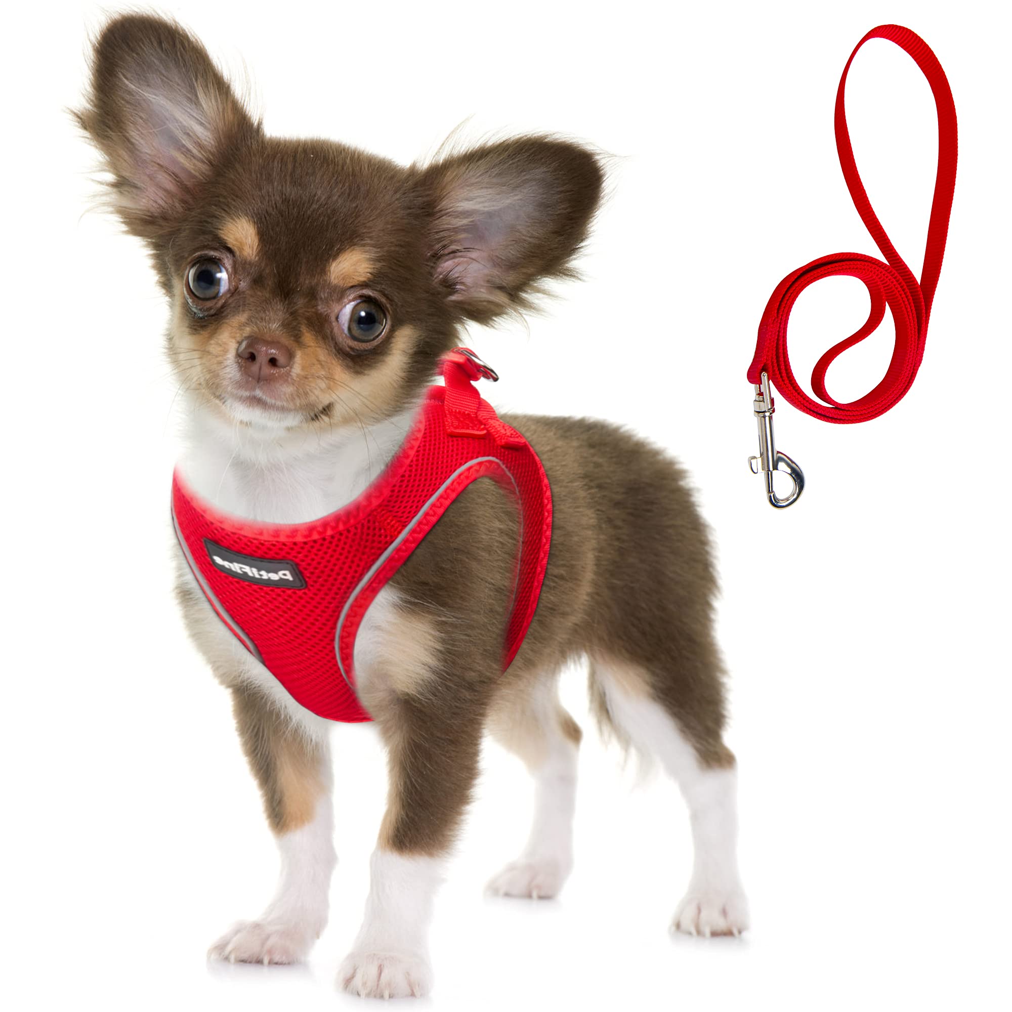 Foto 2 pulgar | Chaleco Harness Fida Comfy Dog Con Correa, Suave, Para Cachorros, Talla Xs, Rojo - Venta Internacional.
