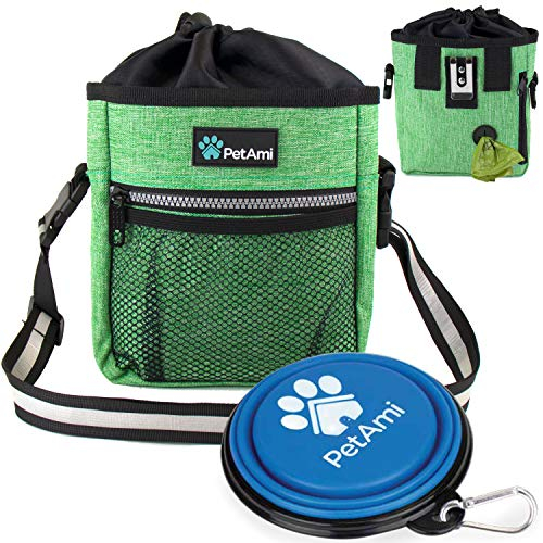 Foto 2 pulgar | Bolsa De Adiestramiento Para Perros Petami Con Correa Para Cintura Y Hombro, Color Verde - Venta Internacional.